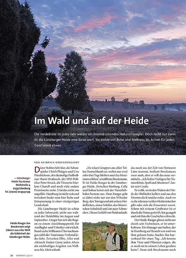 Artikel in URBANES - Hamburger Generationenmagazin 3/2011