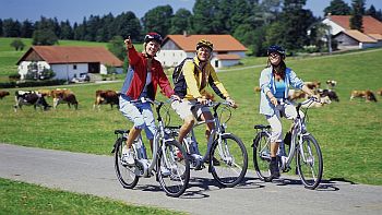 Erkunden Sie die Landschaft mit einem E-Bike ...