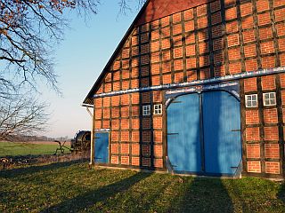 Haus am Dorfeingang von Jameln © PHB